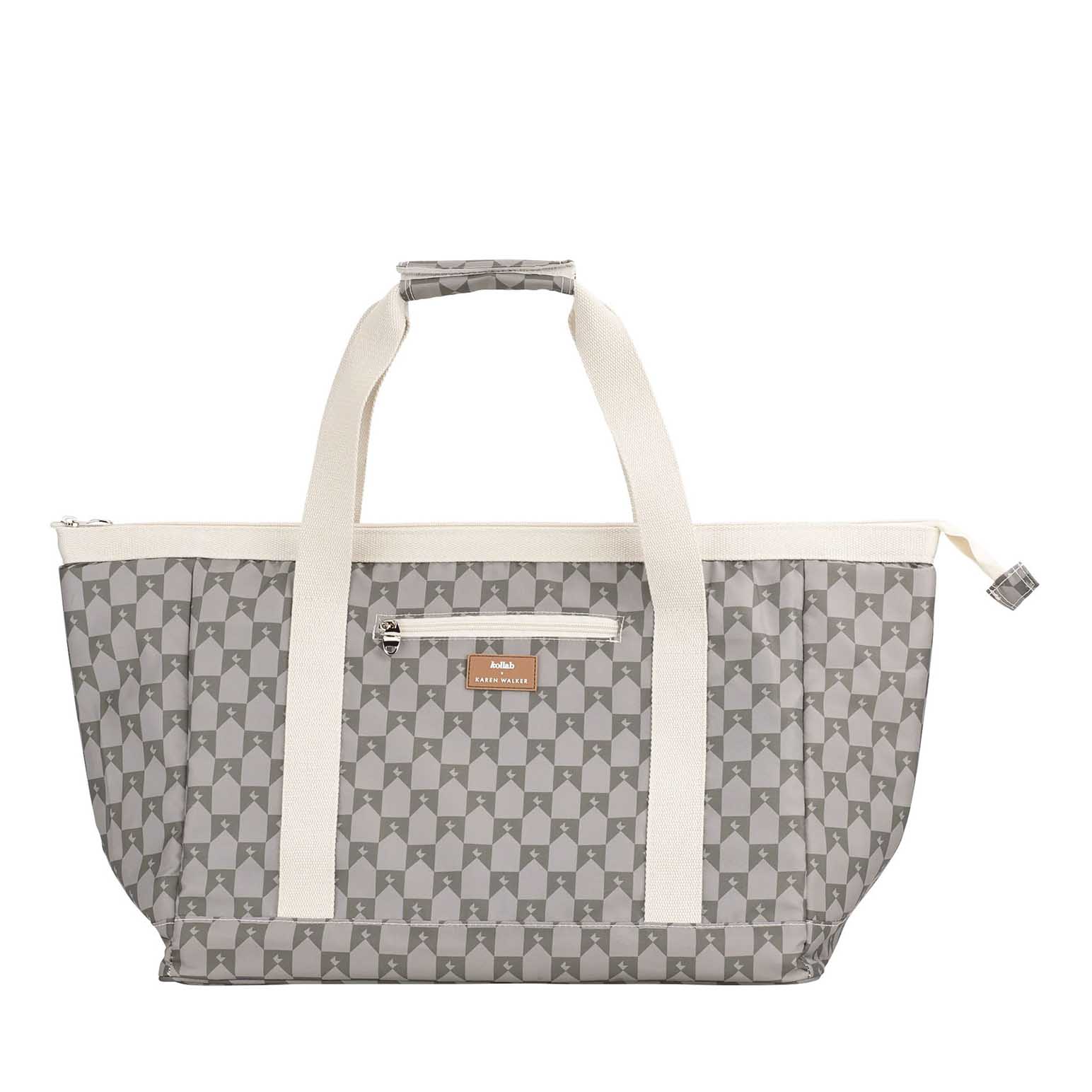 Kollab X Karen Walker Tote Bag Sage Monogram